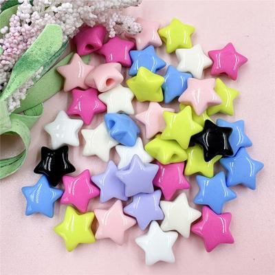 Star Advanced Náhrdelník 40ks Volné Korálky Šperkařské Doplňky Pro Výrobu Šperků Módní 14.9mm DIY Akrylové Náramky