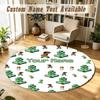 Round Rug Custom NameMinecraft Pattern Non Slip Carpet Home Floor Decor