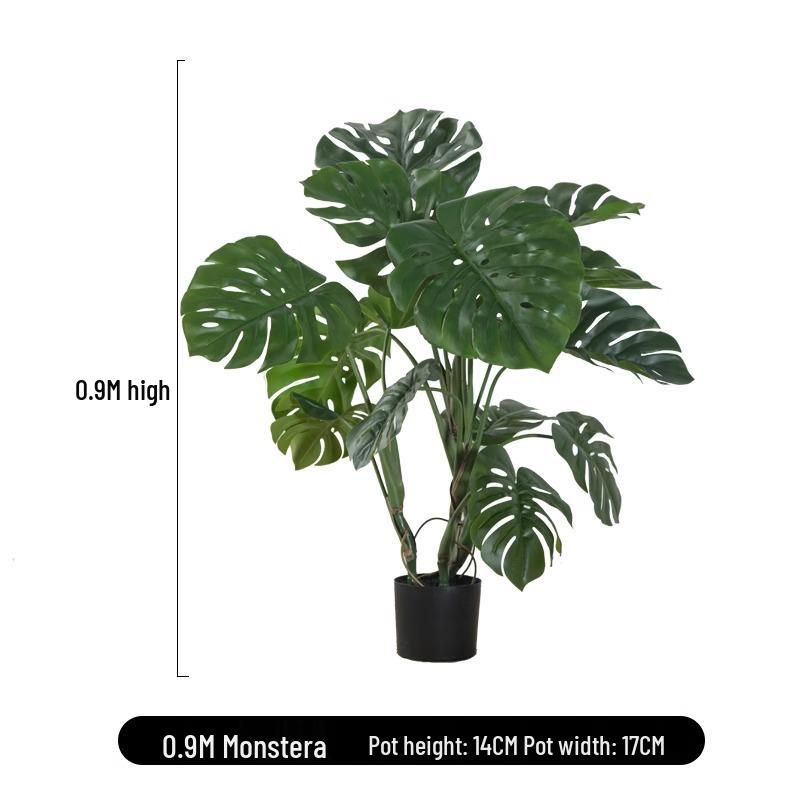 Monstera Bionic Bonsai – Luxury Indoor Faux Floor Plant for Decor