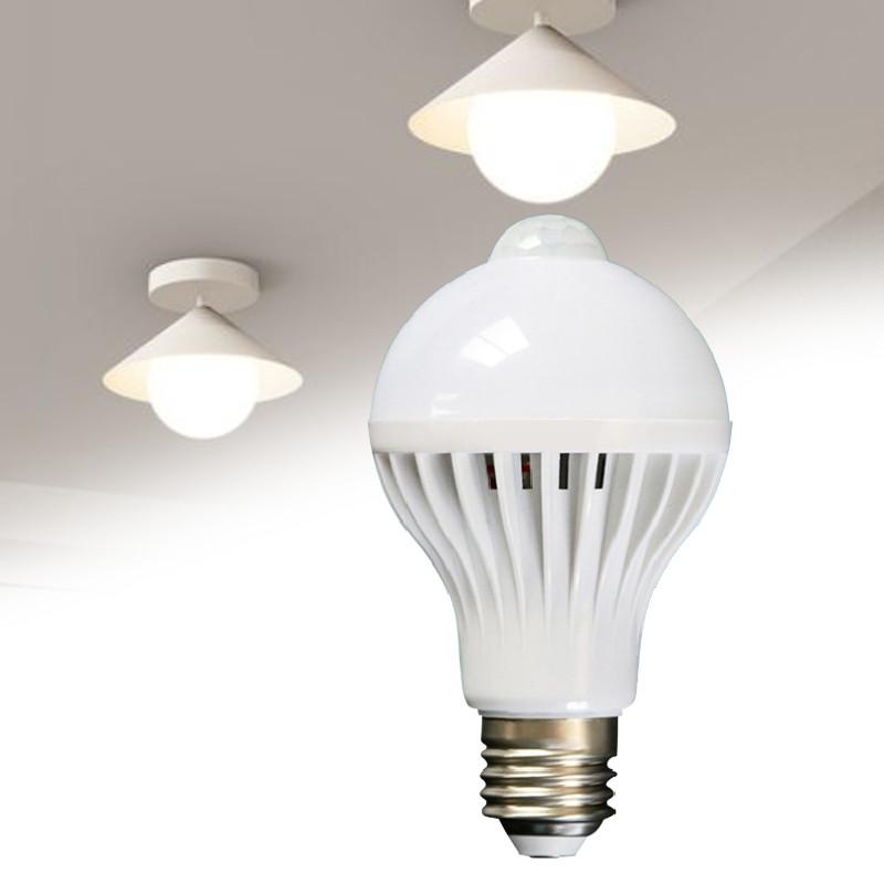 Motion Bulb Sensor Human Body Infrared Induction Led Light Bulbs Living Room