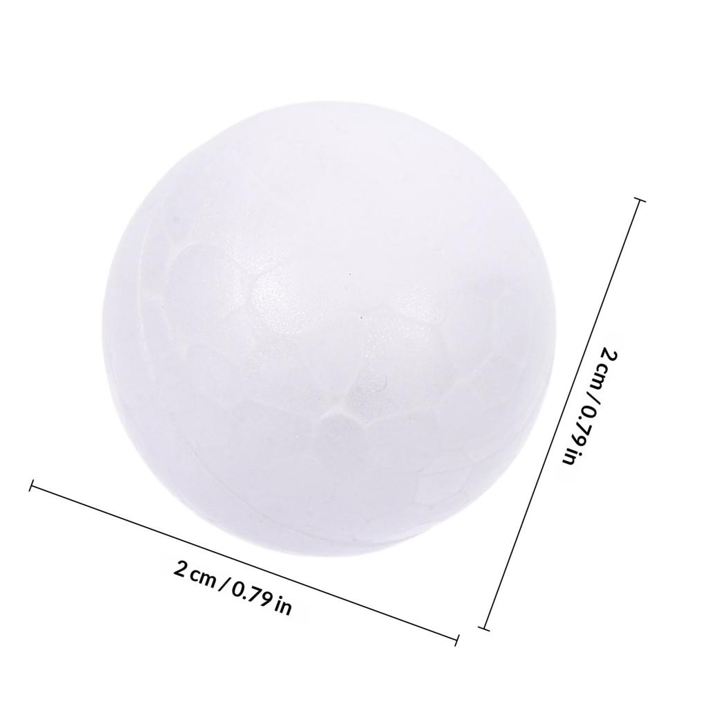 50 Stück 2 cm Weiße Massive Styropor Bastelkugeln Runde Kugeln Ideal zum Malen Kleben Schneiden Schleifen Hochzeit Weihnachten