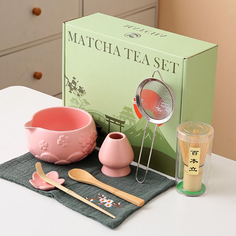 Matcha Bowl With Matcha Whisk Set Japanese Matcha Tea Set Matcha Making Kit Tranditional Song Dynasty Tea Ceremony Accessories