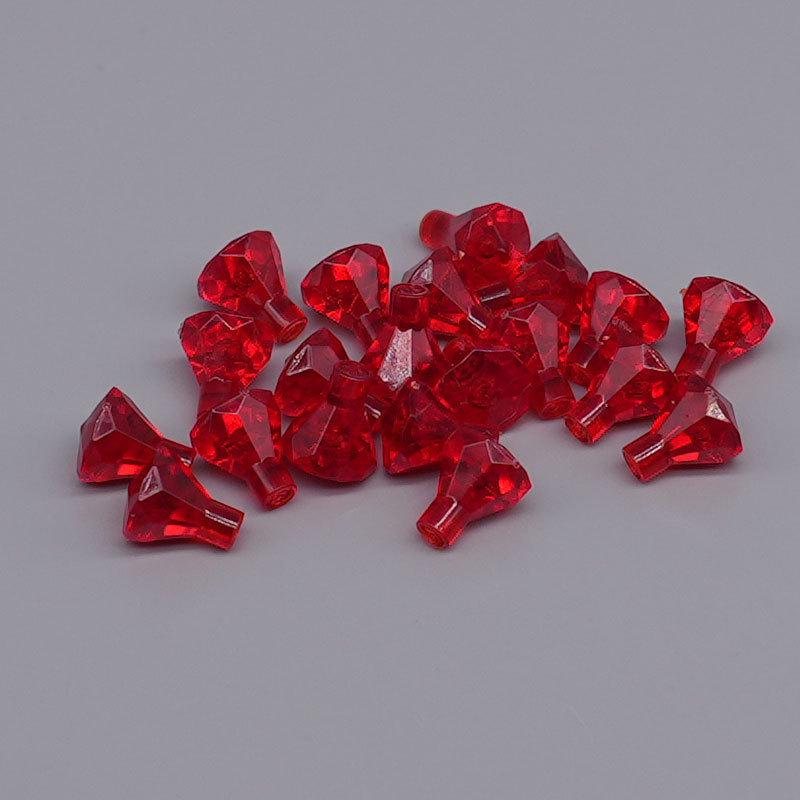 Transparent Diamond Gem Ore Building Blocks - Small Decorative Accessories (Compatible with 30153)