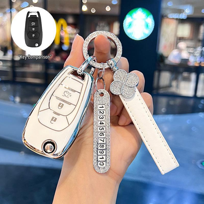 Chevrolet Car Key Case for Cruze, Aveo, Trax, Blazer, Cavalier, Sail
