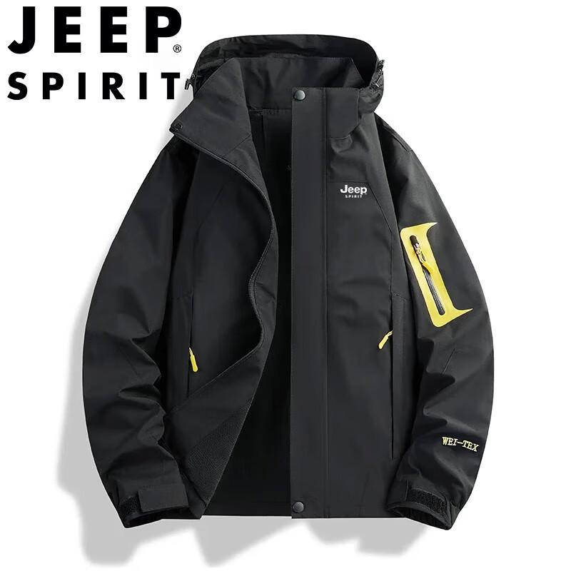 JEEP SPIRIT Unisex Outdoorová bunda s kapucí