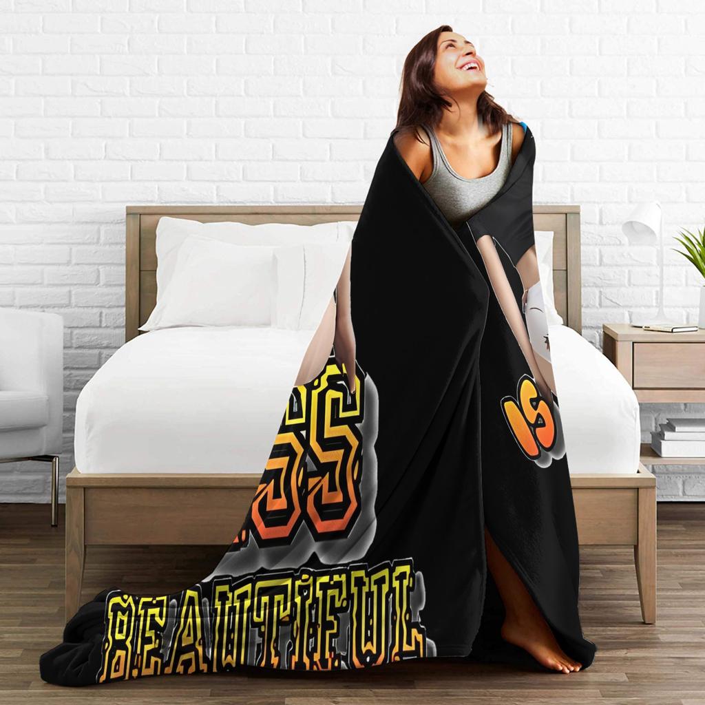 Warm Soft Blanket Travel The Girl Is Beautiful Ass Sexy  Throw Blanket  Flannel Bedspread For Home Decor Pattern Sofa Bed Cover