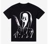 Halloween Ghost Face Excited Jumbo T-Shirt Unisex Size S-5XL Halloween Apparel Unisex T-Shirt