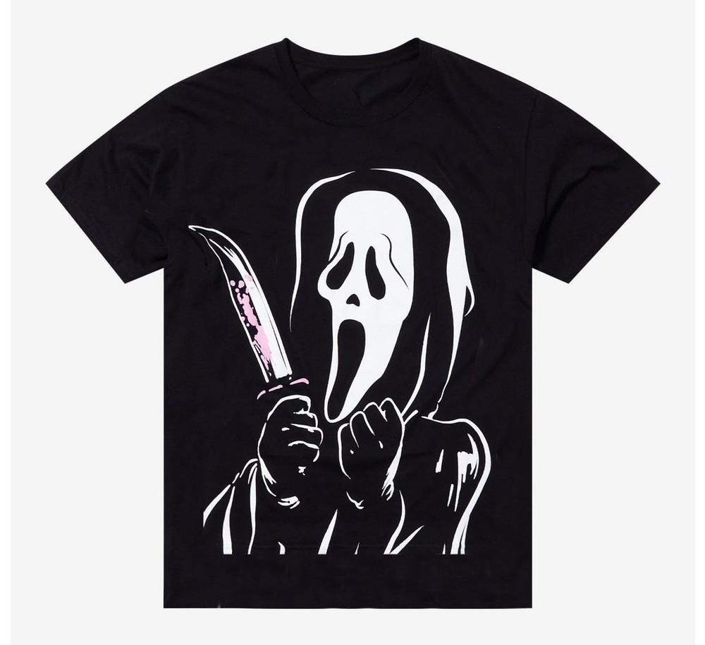 

Halloween Ghost Face Excited Jumbo T-Shirt Unisex Size S-5XL Halloween Apparel Unisex T-Shirt XL