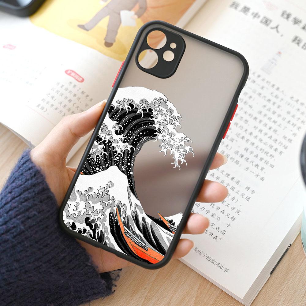 Fashion Japan The Great Wave Off Kanagawa Phone Case For iPhone 15 14 13 12 11 Pro Max Mini XS X XR 7 8 Plus Cover Art Fundas