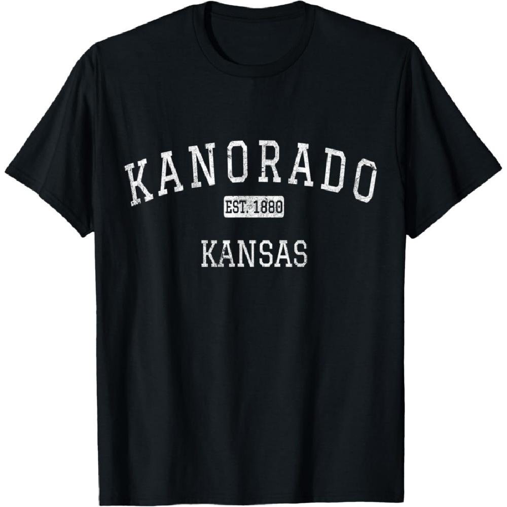 

Kanorado Kansas KS Vintage T-Shirt XXXXXL чорний