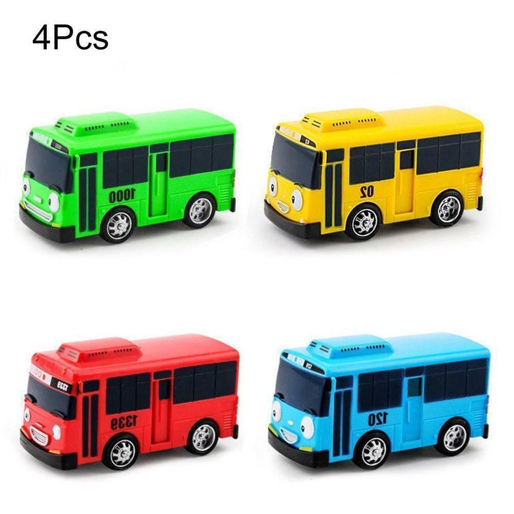 High-quality Mini Bus In Nine Colors With Working Doors Educational Toy Set