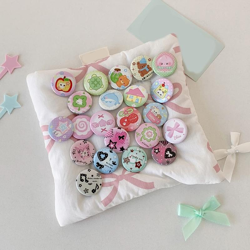 6Pcs Cartoon Metal Badges Decorative Lapel Pins For Kid Adult Backpacks Jacket Coat Hat Clothing Decoration Accessories