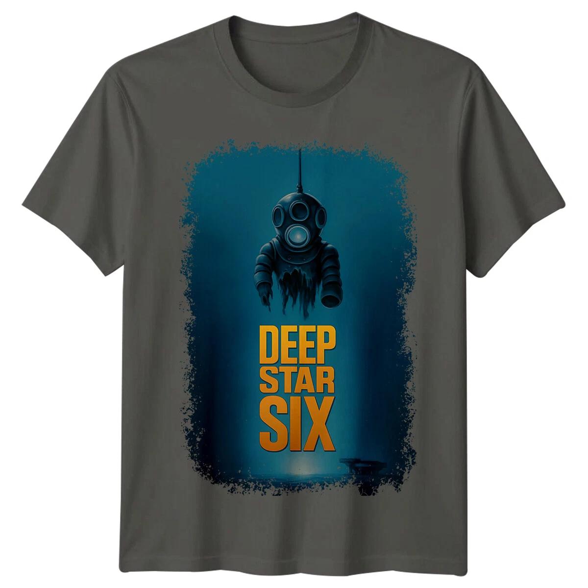 DeepStar Six (1989) Футболка в стиле ретро 80-х, вдохновленная кинопостерами. XS