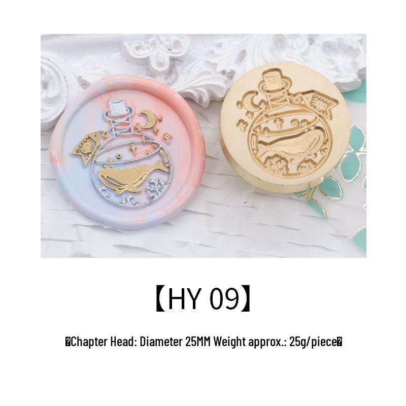 Ocean Series Wax Seal Stamp: Mermaid, Begonia, Whale