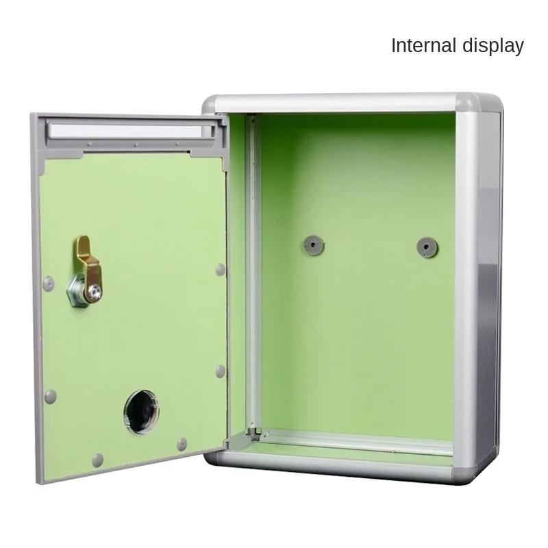 Metal Mailbox Outdoor Security Locking  Suggestion Box Newspaper Mail Letter Post Home Balcony Garden Decor WF