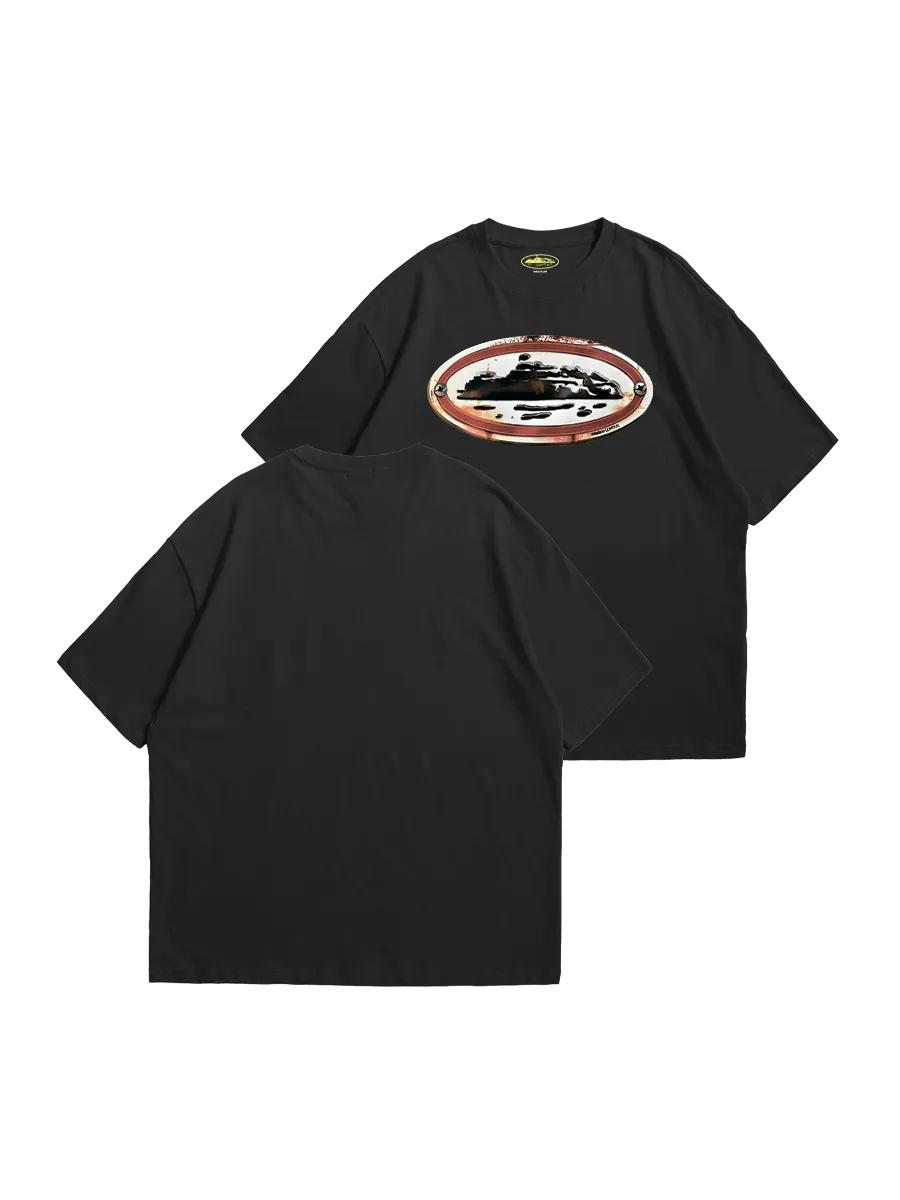 Gym T-shirt with print, summer, sports, cotton 2XL