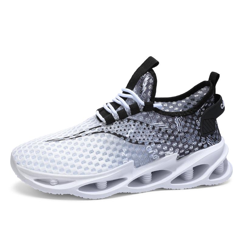 New Summer Men's Mesh Surface Breathable Lightweight Soft Soled Men's Shoes Non-slip Wear-resistant Casual Sports Shoes