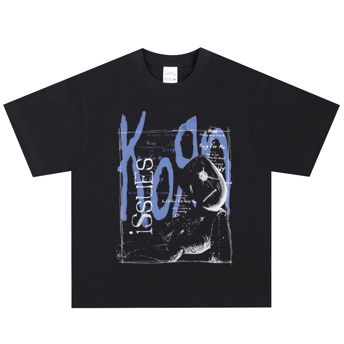Korn T-Shirt, Soft Fabric Casual Daily Wear M