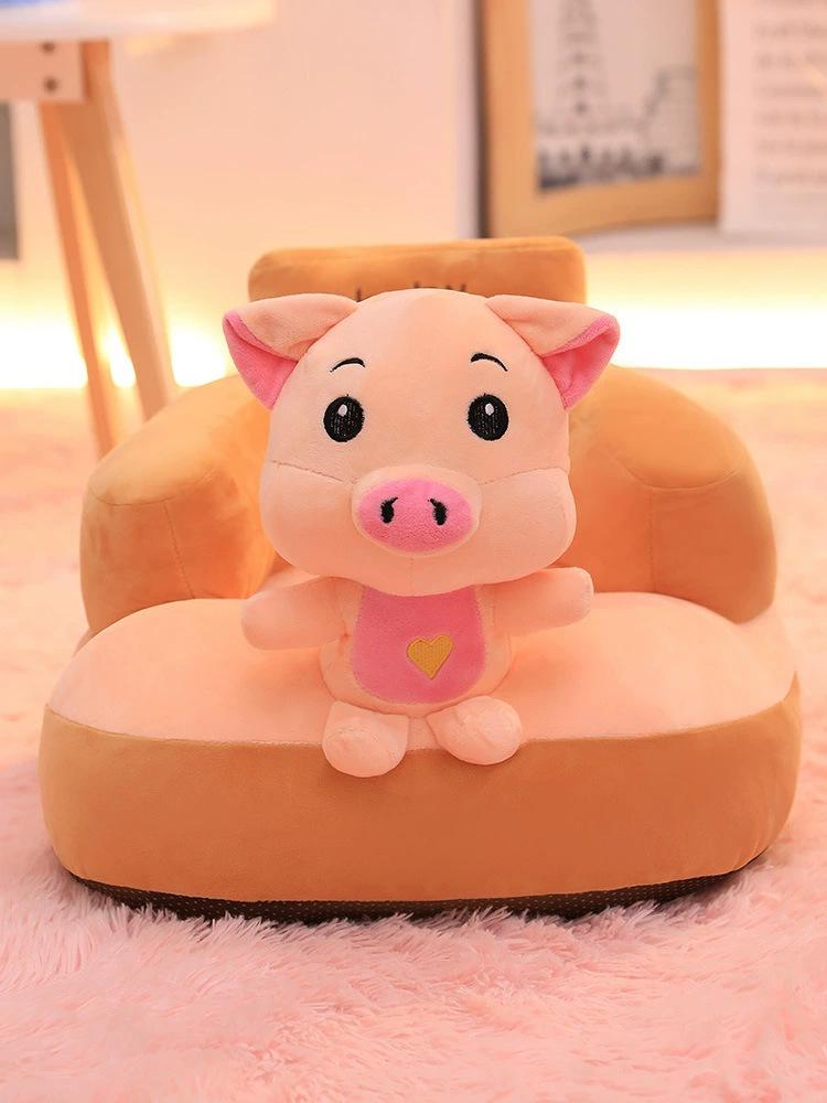 Creative Children'S Backrest Small Seat Cartoon Plush Lazy Anti-Drop Sofa Baby Learning Seat