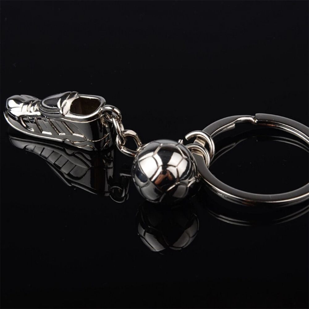 Steel Small Pendant Metal Chain Football Key Chain Sport Hanging Keychain Soccer Shoes Key Rings