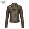 GOELIA Women's Sheepskin Biker Jacket