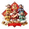 House Home Decoration Shop Shape Magnetic Sticker Chinese Style Refrigerator Magnet  Gift