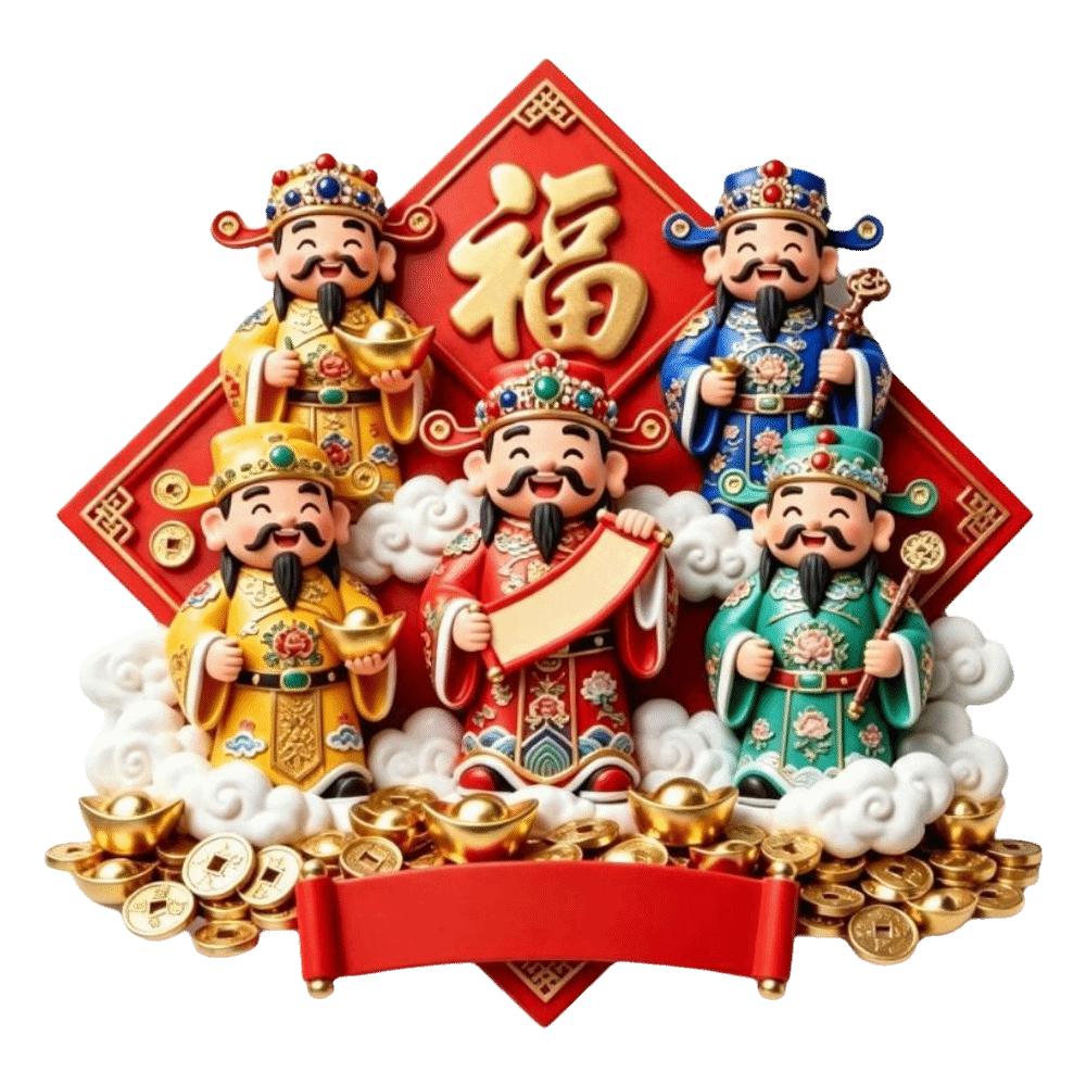 House Home Decoration Shop Shape Magnetic Sticker Chinese Style Refrigerator Magnet Gift