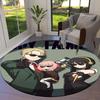 Spyfamily Round Area Rug Carpet Rug For Living Room Bedroom Sofa Playroom Decor Nonslip Floor Mat