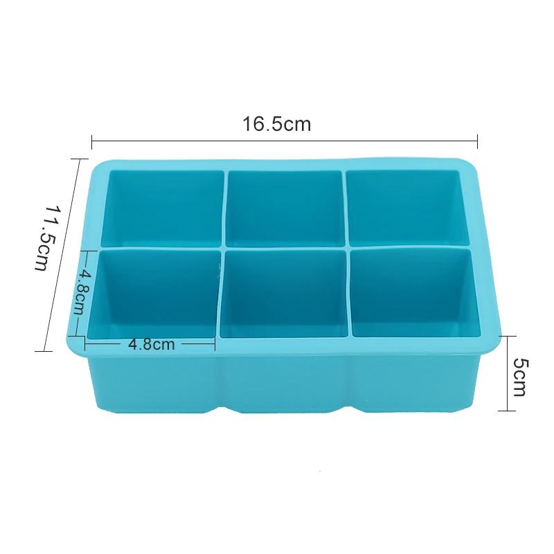 DIY Große Kapazität Eiswürfel Form Quadratische Form Silikon Eiswürfel Tablett Eismaschine Küche Bar Liefert