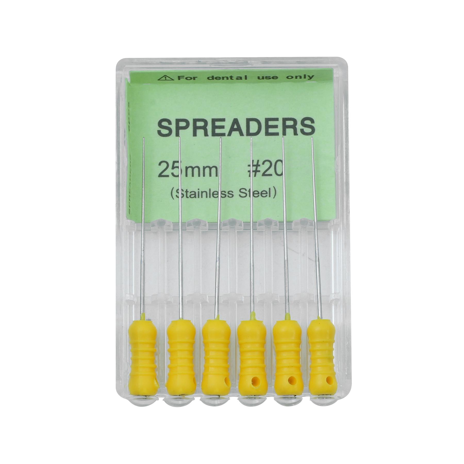 

6 шт./кор. стоматологические расширители, ручные файлы для корневых каналов из нержавеющей стали, эндодонтические инструменты 25 мм, стоматологические сверла S 25mm 20