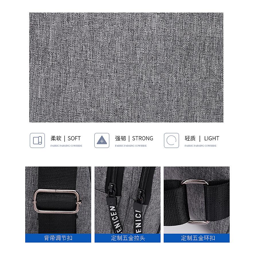 Chest Bag Men's One Shoulder Crossbody Bag Mini Simple Sling Bags Outdoor Sport Messenger Bags Daily Small Shoulder Bag for Men