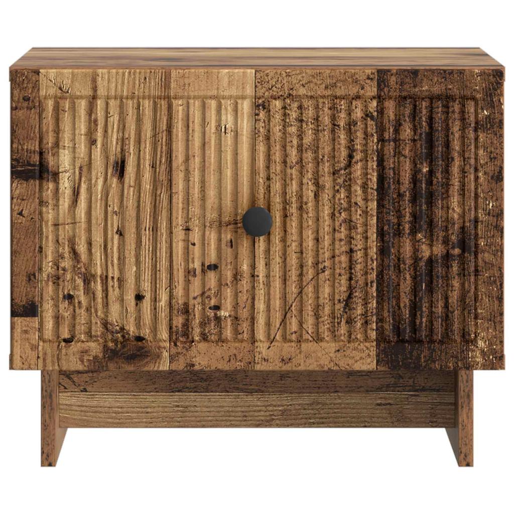 Coffee Table with Drawers Reclaimed Wood Look 49 x 50 x 40 cm Particleboard