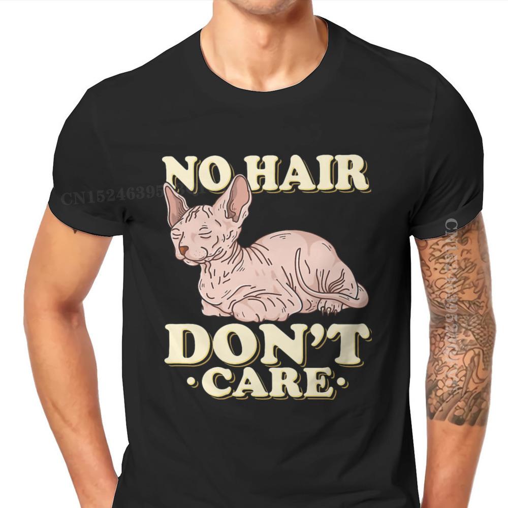 No Hair Sphinx Hip Hop Tshirts Canadian Hairless Cat Sphynx Printing Tops Comfortable Men T Shirts Clothing Unique Fathers Day