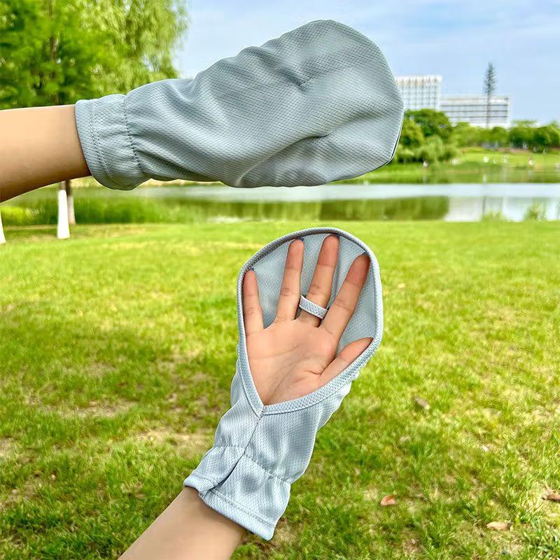 1Pair Summer Open-Fingered Short Sunscreen Gloves For Women Thin Driving Outdoor Riding Gloves Sun Protection Gloves Gifts