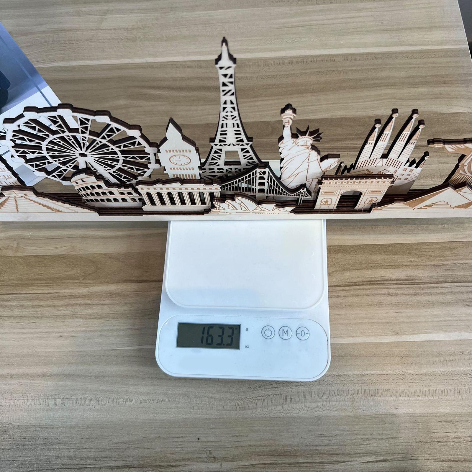 Basswood Architectural Models Iconics City Landmarks Display Ornament For Study Room Decoration 1