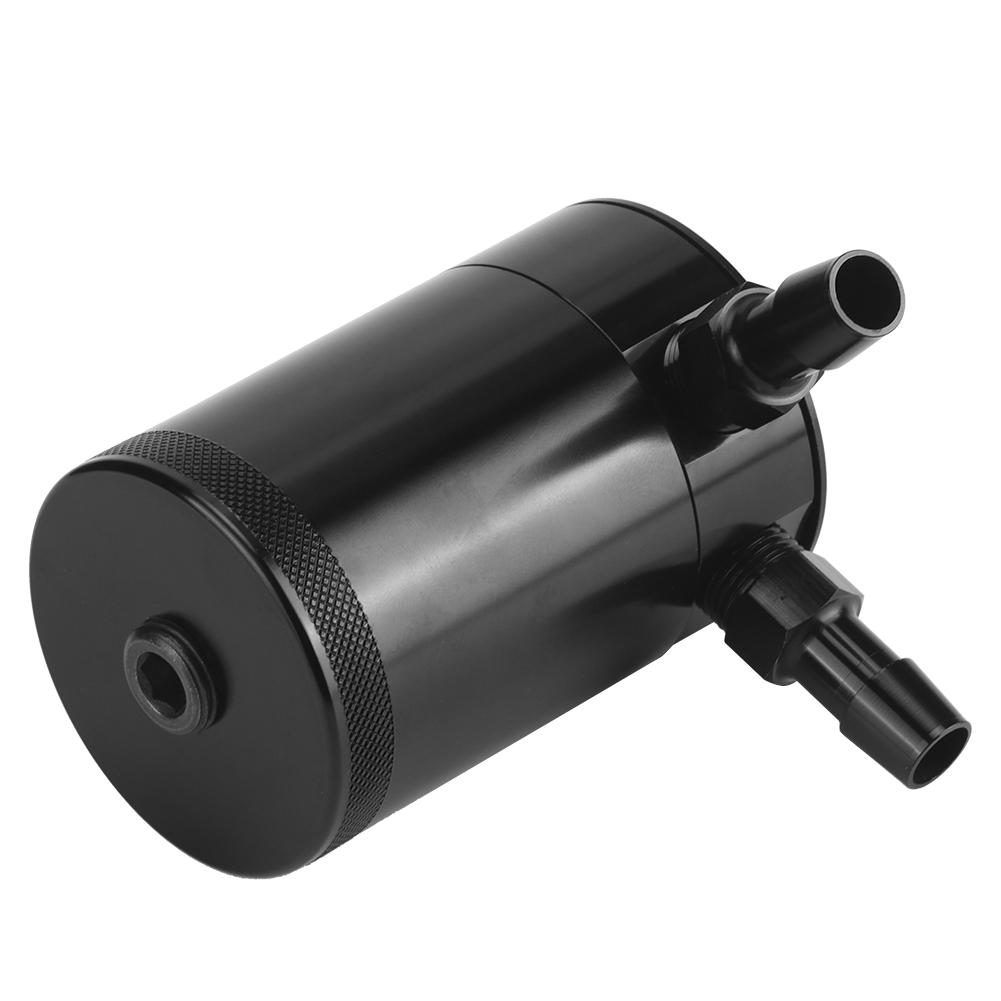 Racing Universal 2 Port Oil Catch Can Universal Aluminum Alloy Air Oil Separator