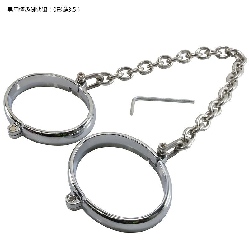 Metal Sexy Ankle Ring Men's and Women's Sex Toys Game Props Slave Training with 3.5mm Wire Diameter Stainless Steel Chain