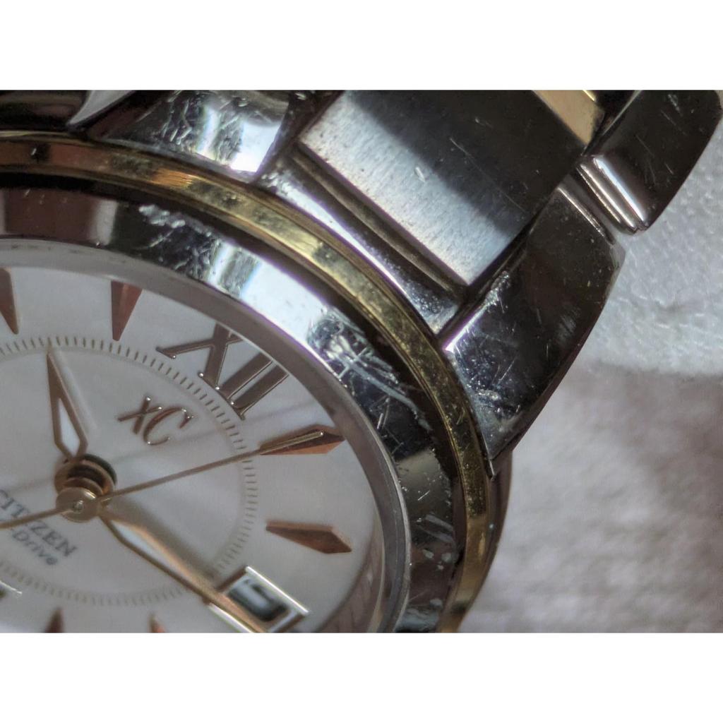 Used CITIZEN Eco-Drive E011-T010580 Watch Working Item