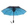 Sun Umbrella with Fan 190T Vinyl Cloth Fiberglass 8 Ribs 2600mAh Battery USB Rechargeable Foldable