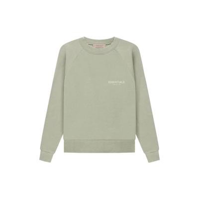 Essentials SS22 Crewneck Sweatshirt With Small Chest Logo Men Tops Seafoam Heather-Green FOG-SS22-107