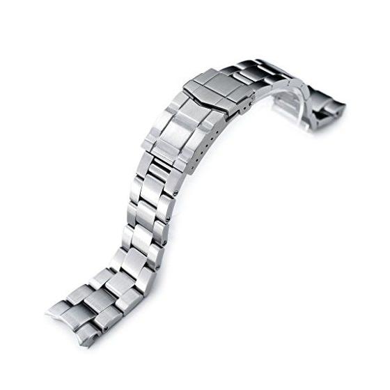 Used 20mm Metal Watch Band Stainless Oyster Bracelet Submariner Clasp for Seiko Alpinist SBDC087 etc.