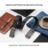 Men's Genuine Leather Belt with High-end Automatic Buckle - Premium Cowhide for Middle-aged and Young Adults