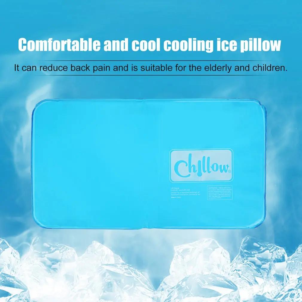 Summer Cooling Ice Pillow Cool Bed Mat Pad Relax Muscle Help Sleeping Pad Mat Travel Pillow Office Comfort Ice Pillow Aid Sleep