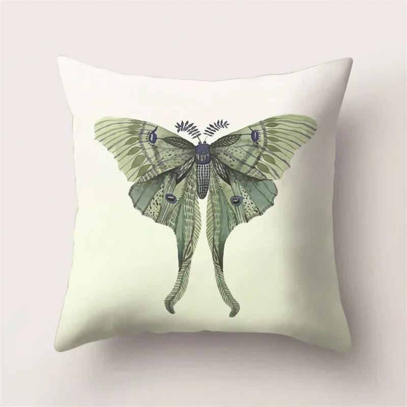 Beautiful Butterfly Print Decorative Pillow Cover Car Sofa Square Cushion Pillow Cover