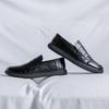 Dress Leather Shoes Men'S Leather Round Head Business British Casual Business Korean Version Black Big Head Soft-Soled Shoes 7982-R