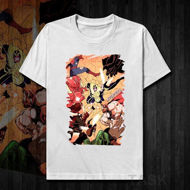 2026 Licencovaná trička Avengers Alliance s potiskem Thanos Avengers, volného střihu, nadměrné velikosti pro muže a ženy, s krátkým rukávem