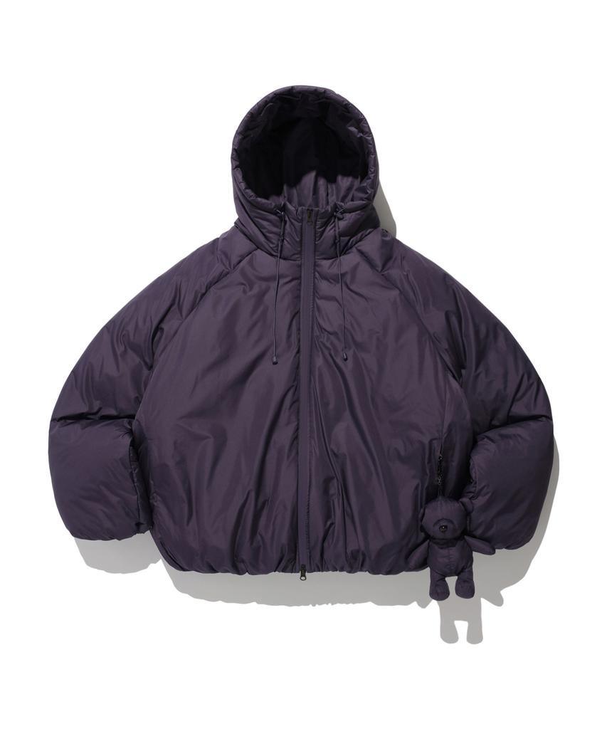 Physical Department Bear Keyring Puffer Jacket Purple