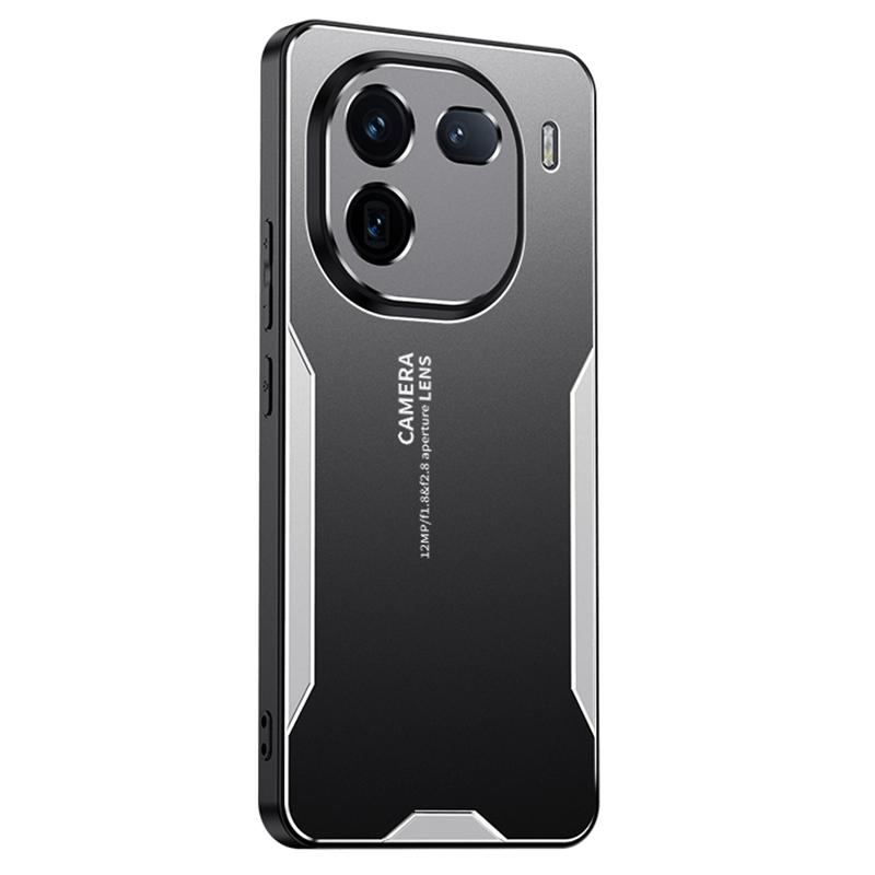 

Для vivo iQOO 12 Pro 5G Металлический чехол Алюминиевый сплав+ПК+ТПУ Чехол для телефона Противоударный Защитник Silver