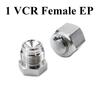 BA Or EP Grade 1/8" 1/4" 3/8" 1/2" 3/4" 1" VCR Male Plug Female End Cap SUS 316L Stainless Steel Water Gas Oil