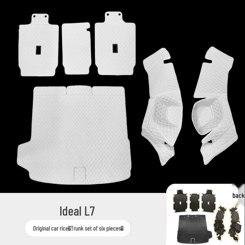 Ideal L7 Bagaj Paspası: Araba İçi için Tam Çevre Arka Bagaj Paspası, Orijinal Araba Rengine Uygun